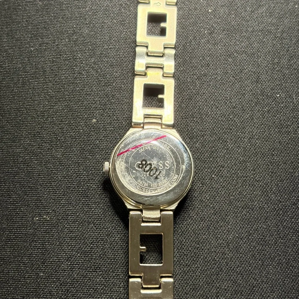 Guess Wristwatch Womens Small Silver Gold Two Tone G Link Bracelet Y2K Vintage